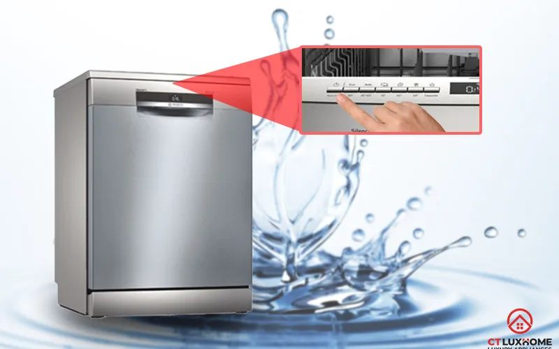 Bật/tắt và khởi động máy rửa bát Bosch