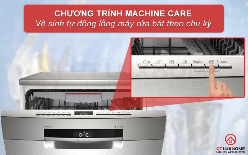 Tính năng rửa bán tải Half Load trên máy rửa bát Bosch