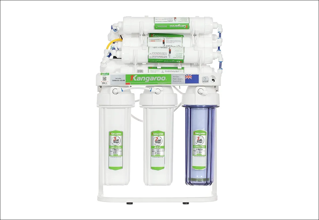 Các lõi lọc của máy lọc nước RO Hydrogen Kangaroo KGRP10 10 lõi