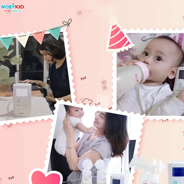 Máy hút sữa Spectra 9 Plus với thiết kế nhỏ gọn, hiện đại, minh họa cách sử dụng máy hút sữa spectra 9 plus đúng cách