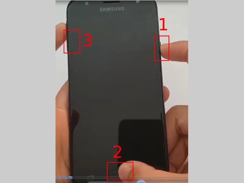 Tắt nguồn điện thoại Samsung 