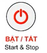 Nút Start & Stop trên bảng điều khiển máy Ranbem 769S