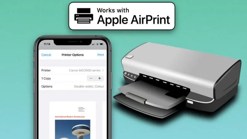 Cài đặt AirPrint trên máy in để in không dây từ các thiết bị Apple, bao gồm máy tính Mac