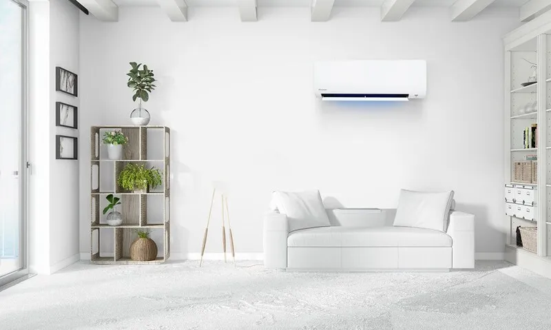 Biểu đồ hướng dẫn chọn công suất máy lạnh Panasonic phù hợp với diện tích phòng để tối ưu hóa tiết kiệm điện