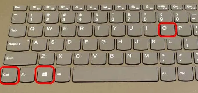 Sử dụng phím tắt để kích hoạt bàn phím ảo, mở máy tính trên PC