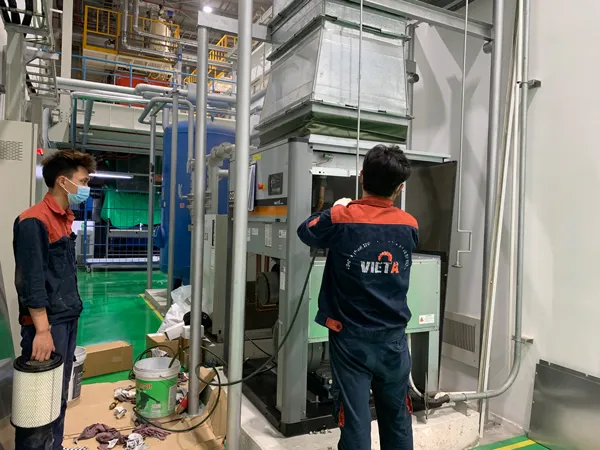Dịch vụ sửa chữa máy nén khí trục vít chuyên nghiệp, uy tín tại Cơ khí Quốc Cường