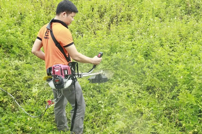 Thay thế chuông, bạc đạn, và ty khi máy cắt cỏ rung mạnh bất thường