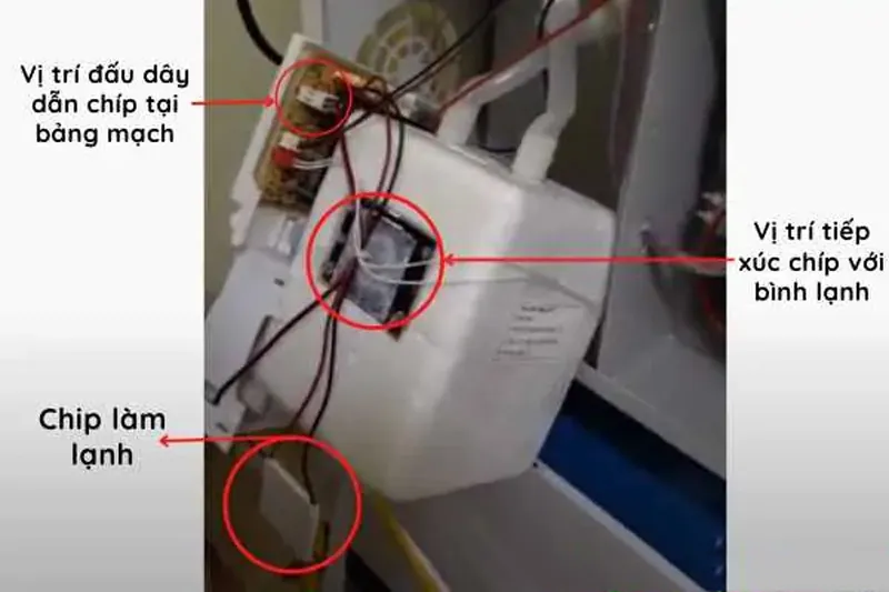 Quy trình thay thế chip làm lạnh cho máy nước nóng lạnh khi gặp lỗi