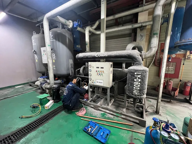 Sửa chữa máy sấy khí tác nhân lạnh công suất 11kw, đảm bảo hoạt động ổn định