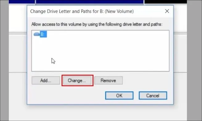 Thay đổi hoặc gán ký tự ổ đĩa