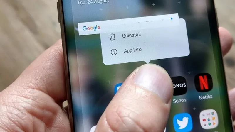 Gỡ ứng dụng và cài đặt lại