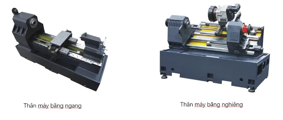 Thân máy tiện CNC đúc từ gang cao cấp