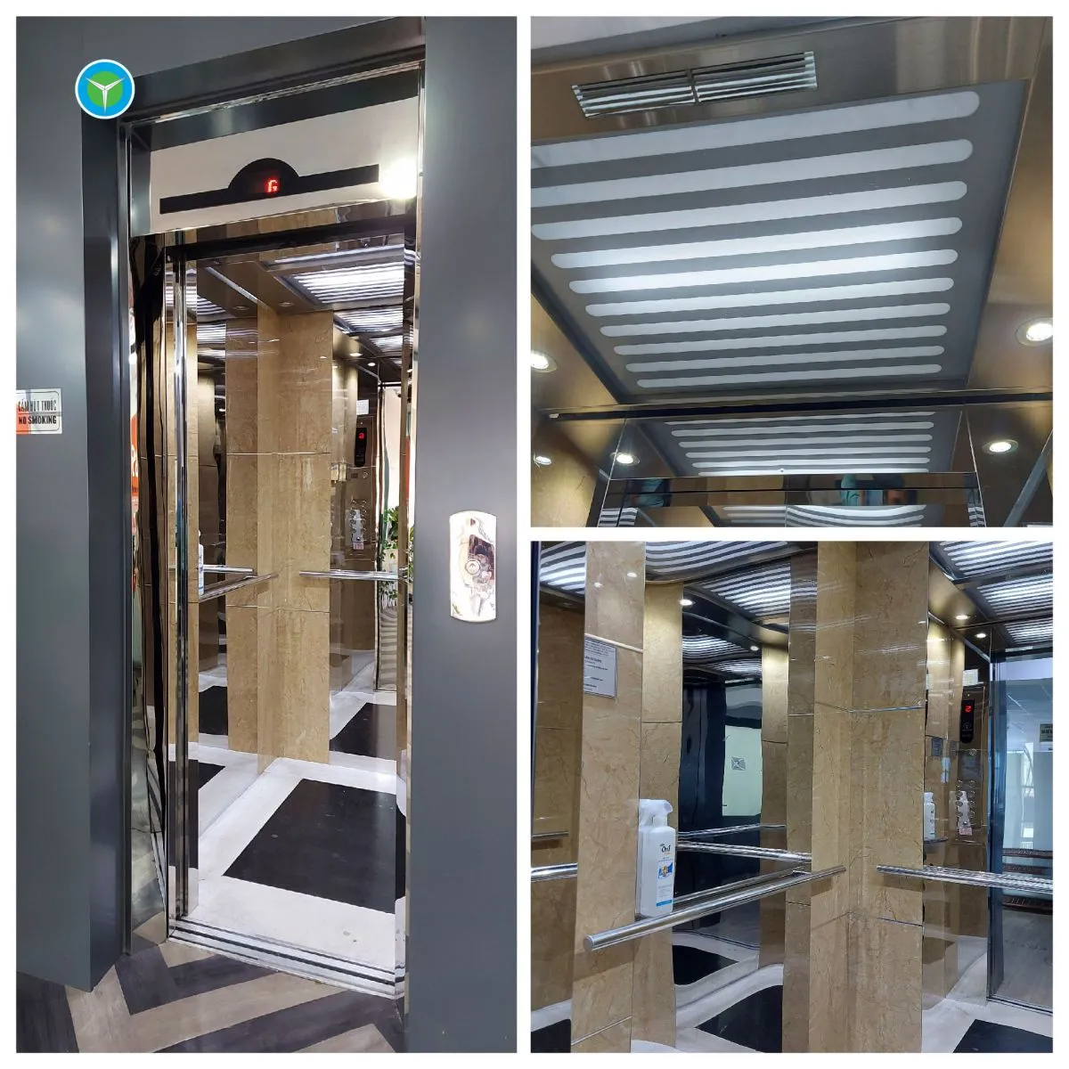Thang máy tải khách không phòng máy 630kg tại tòa nhà văn phòng ở Bình Thạnh, tối ưu hóa không gian và cách sử dụng cầu thang máy