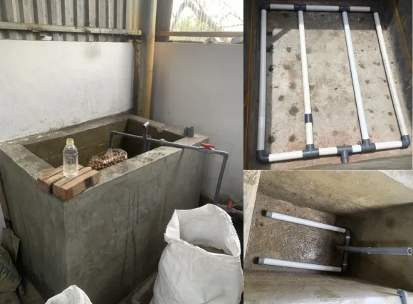 Thiết kế và thi công bể lọc nước giếng khoan đơn giản cho hộ gia đình