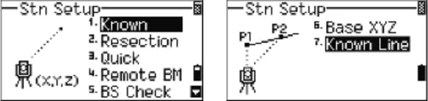 thiết lập và định hướng trạm máy