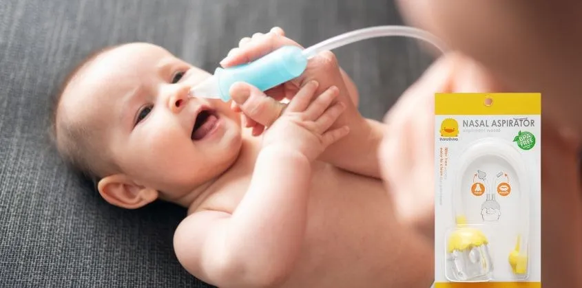 Dùng ống hút mũi dạng dây PiyoPiyo giúp ba mẹ chủ động lực hút khi áp dụng **cách sử dụng máy hút mũi cho trẻ sơ sinh** một cách an toàn.