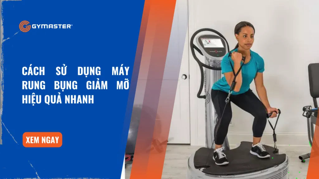 Người phụ nữ đang sử dụng máy rung bụng giảm mỡ tại nhà để đốt cháy calo và làm săn chắc cơ bụng hiệu quả