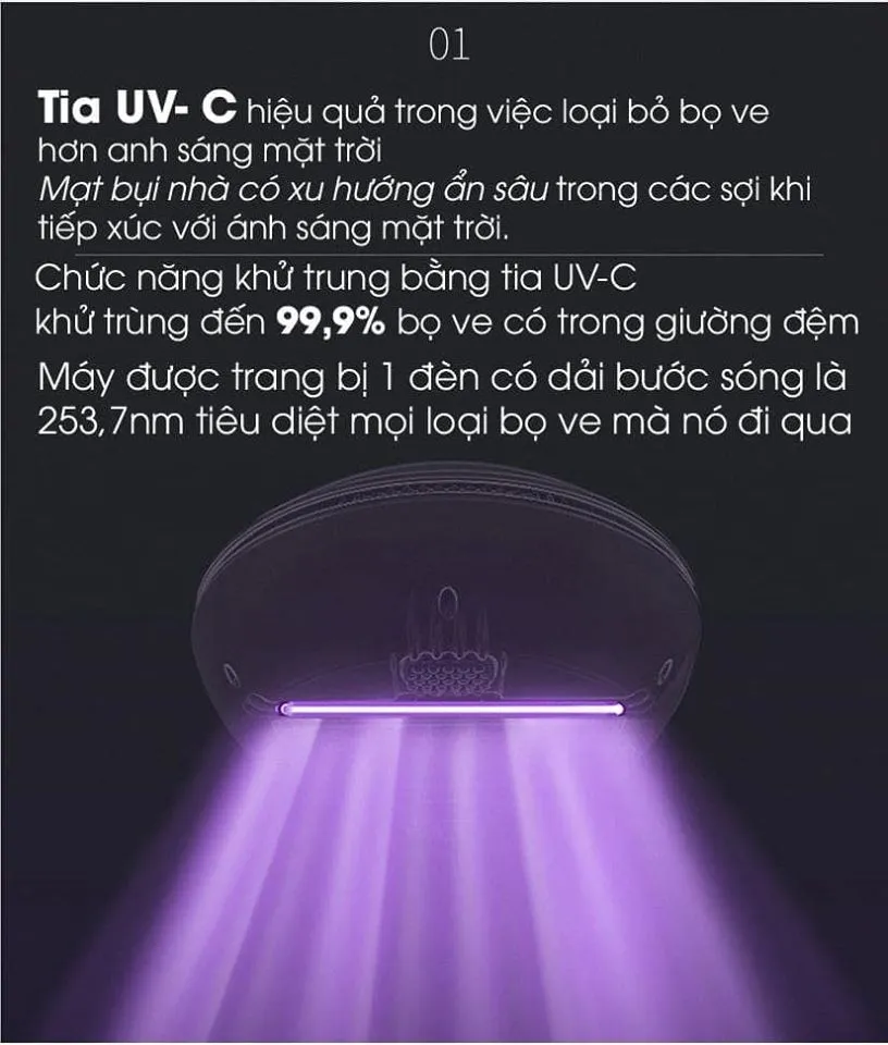 Công nghệ tia UV diệt khuẩn hiệu quả tối đa trên máy Hons 2100