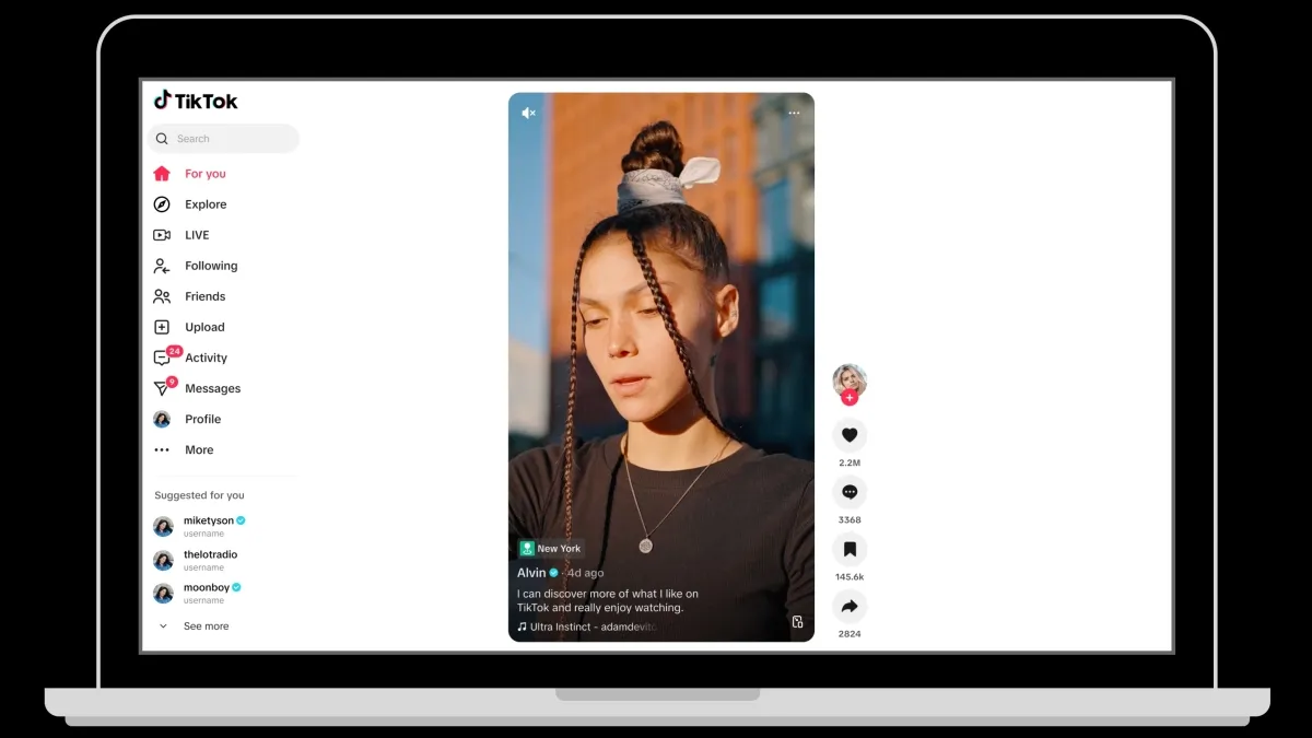 Người dùng tận hưởng lợi ích đa dạng khi tải TikTok trên máy tính và mở ứng dụng để trải nghiệm