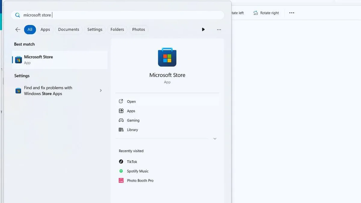 Hướng dẫn cách tải TikTok trên máy tính và mở bằng Microsoft Store: Mở ứng dụng Microsoft Store