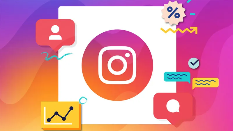 Người dùng đang tương tác với tin nhắn trên Instagram, thể hiện việc sử dụng tính năng Direct Message