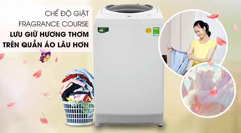 Chế độ giặt lưu giữ hương thơm Fragrance course trên máy giặt Toshiba 9kg AW-G1000GV WG