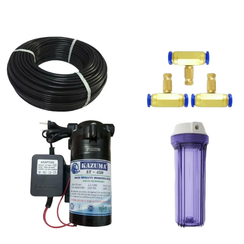 Bộ Phun Sương 10 Béc Đồng KAZUMA AT-450: Giải Pháp Tự Lắp Đặt Hệ Thống Phun Sương Hiệu Quả