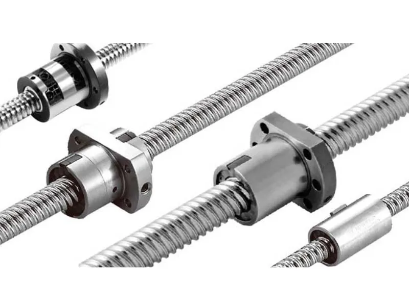 Cấu tạo chi tiết của trục vít me bi với các thành phần chính