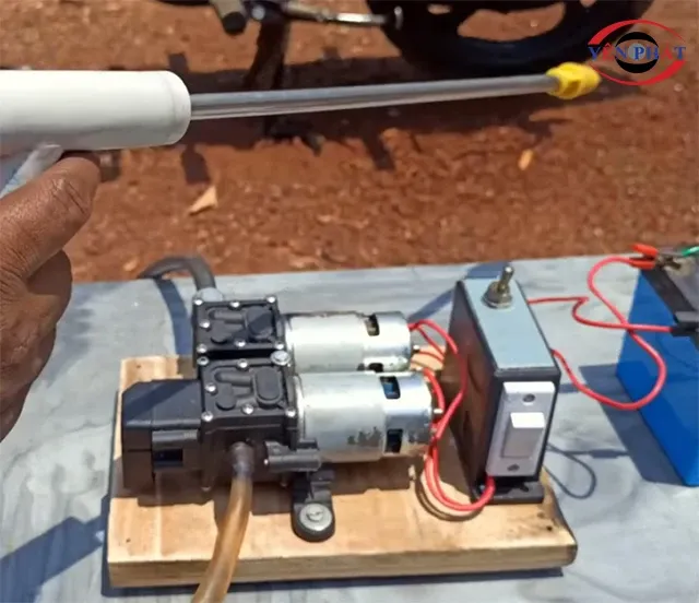 Quy trình lắp ráp cách chế tạo máy rửa xe từ bơm nước