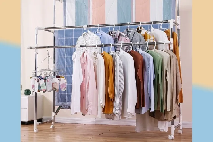 Sơ đồ minh họa các bước cơ bản trong cách chế máy sấy quần áo bằng thùng carton tại nhà.