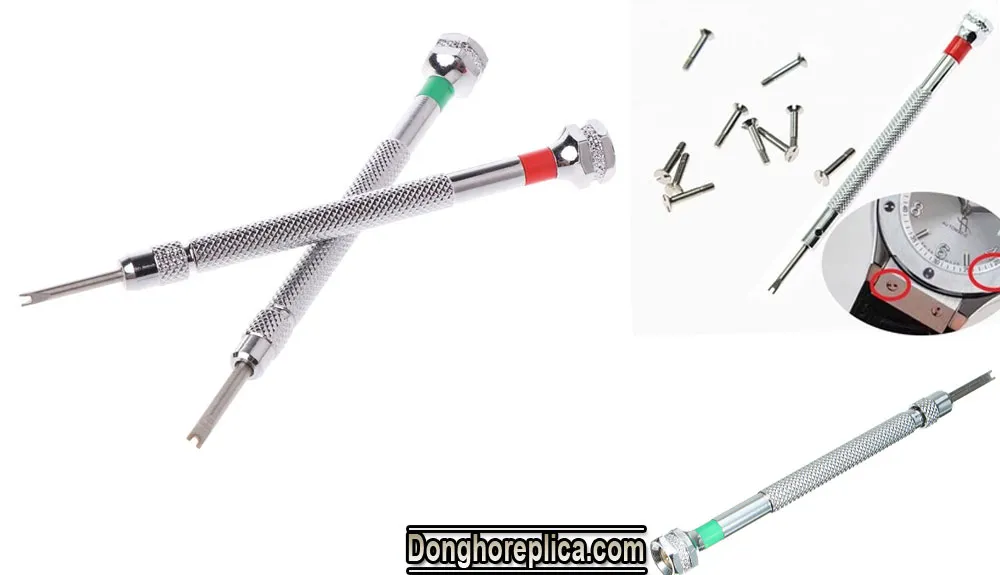 Quy trình đóng gói cẩn thận tua vít mở đồng hồ Hublot, đảm bảo sản phẩm an toàn khi vận chuyển