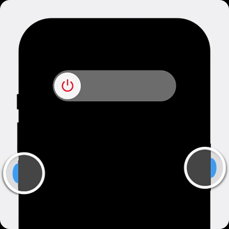 Nút giảm âm lượng và nút sườn trên iPhone có Face ID