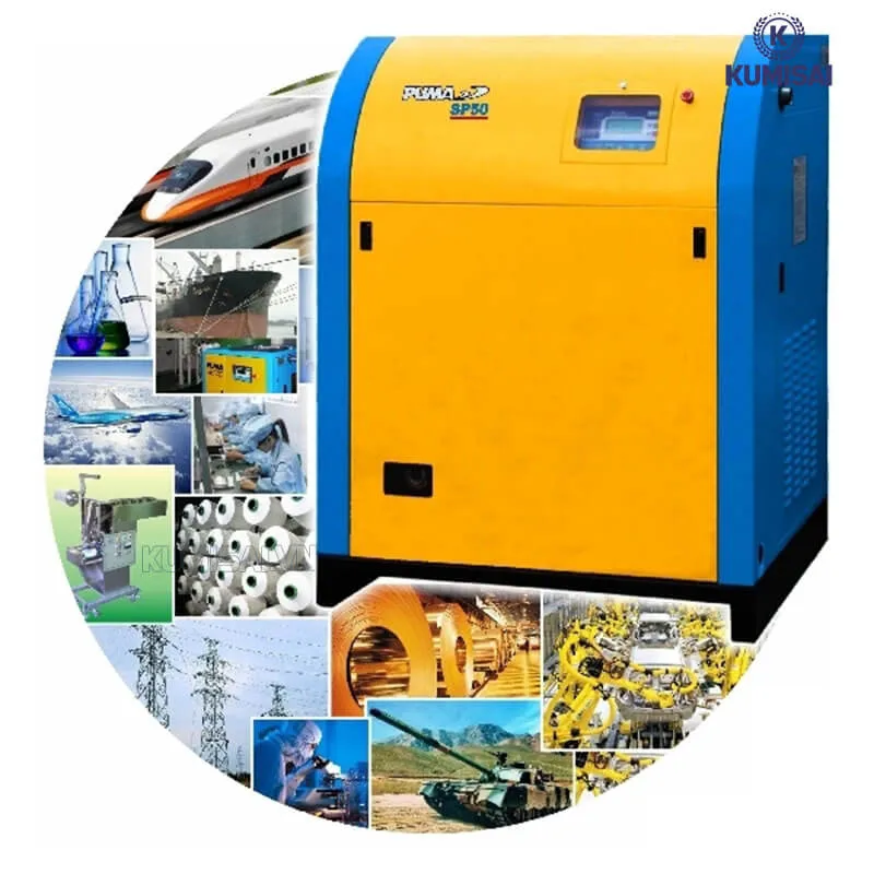 Máy nén khí trục vít ứng dụng đa năng