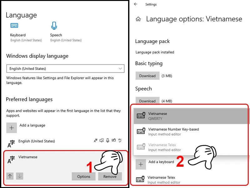 Chọn bàn phím phù hợp với bạn - Options