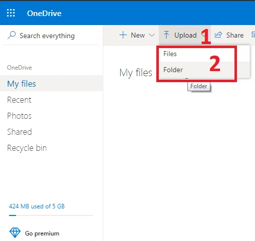 Hướng Dẫn Tải Tệp Lên OneDrive Từ Máy Tính Bằng Giao Diện Trình Duyệt Web