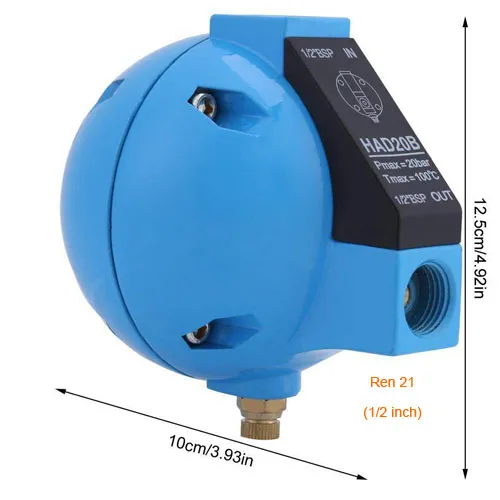 Van xả nước tự động HAD20B chuẩn bị lắp đặt trong hệ thống khí nén