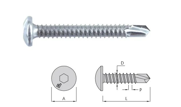 Các loại vít tự khoan đầu lục giác