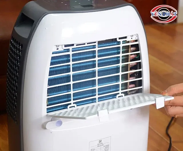 Vệ sinh tấm lọc khí máy hút ẩm Electrolux