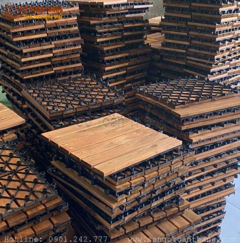 Bảng giá tham khảo cho sàn gỗ tự nhiên tự lắp ráp ngoài trời