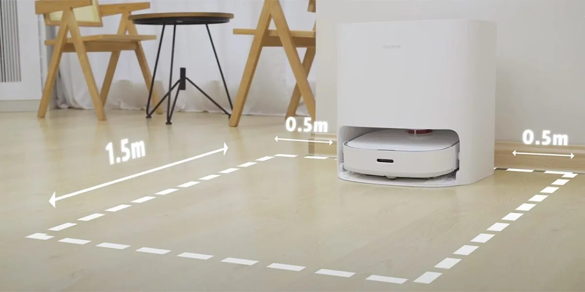 Vị trí đặt trạm sạc của máy hút bụi thông minh đảm bảo hiệu quả