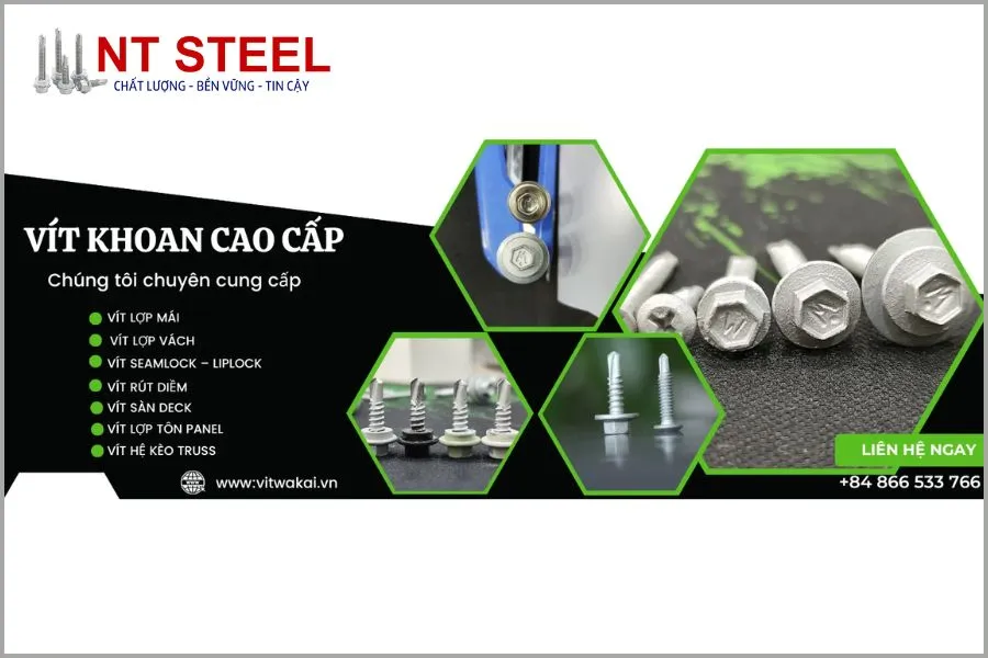 Cơ khí Quốc Cường cung cấp vít đen bắn thạch cao chất lượng