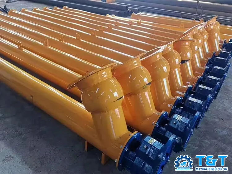 Hệ thống vít tải bê tông vận chuyển vật liệu hiệu quả trong trạm trộn