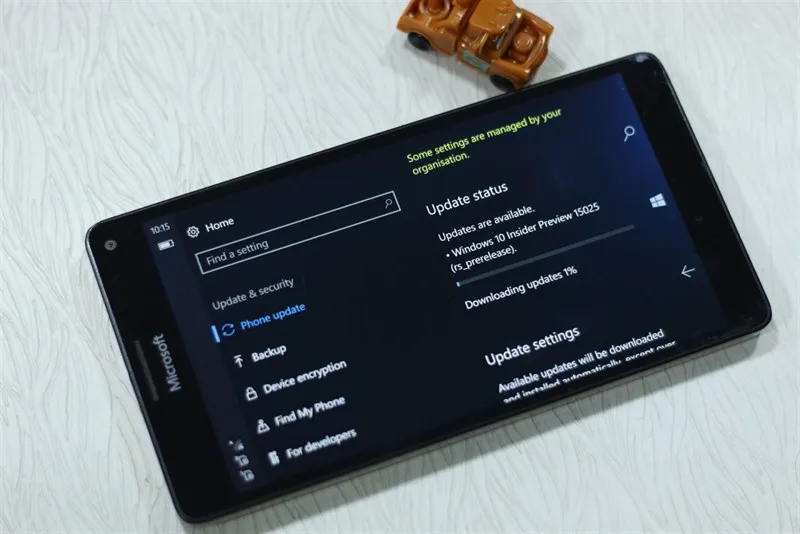 Giao diện cài đặt trên điện thoại Lumia 535, nơi có thể điều chỉnh tùy chọn kết nối USB