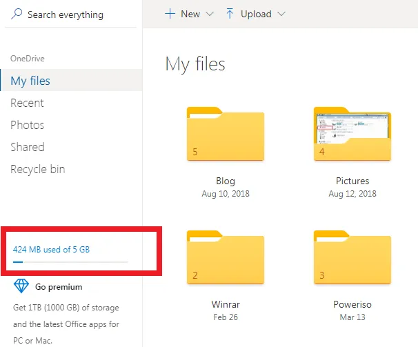 Kiểm Tra Dung Lượng Đã Sử Dụng Trên OneDrive Để Quản Lý Tệp Hiệu Quả