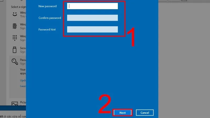 Điền lại mật khẩu để tiếp tục