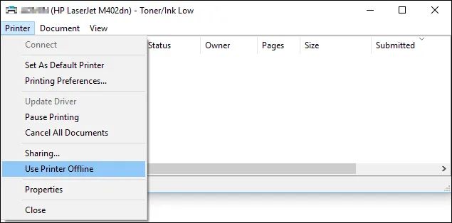 Cách mở online máy in: Kiểm tra thiết lập máy in trong Devices and Printers