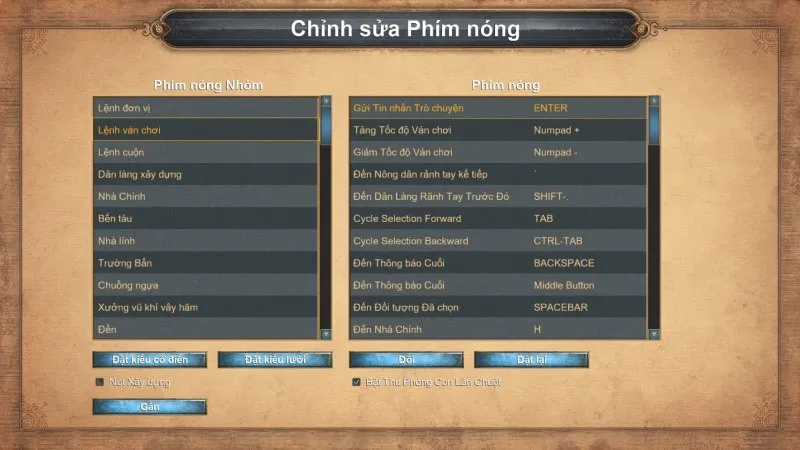 Game thủ học thuộc phím tắt điều khiển để chơi Đế Chế với máy tính hiệu quả